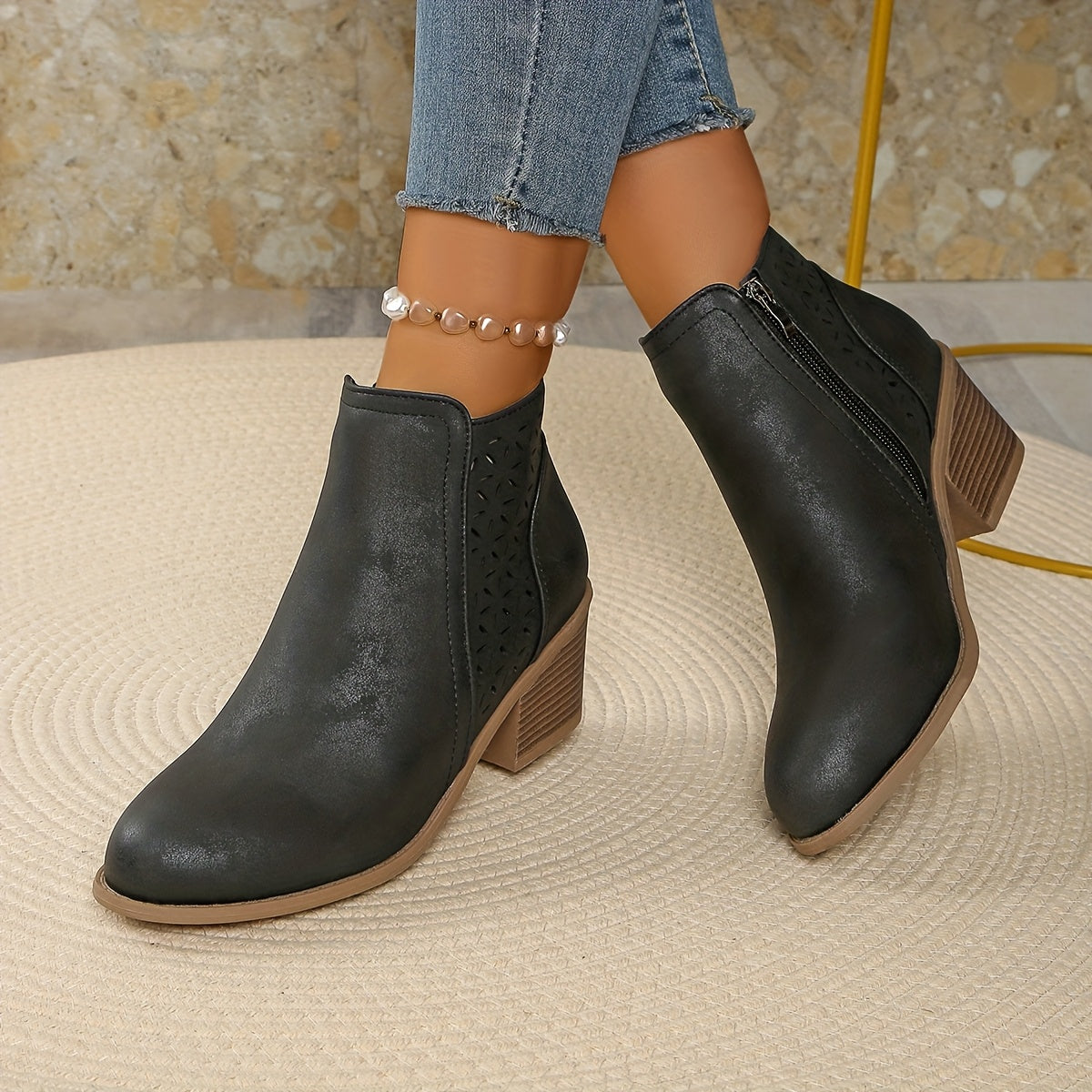 Leonia | Botines transpirables con cremallera lateral