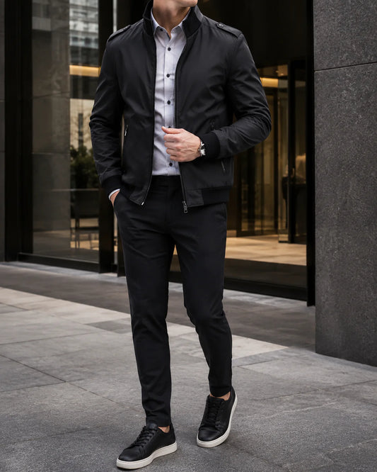 Gregorio-Chaqueta cortavientos elegante para hombre