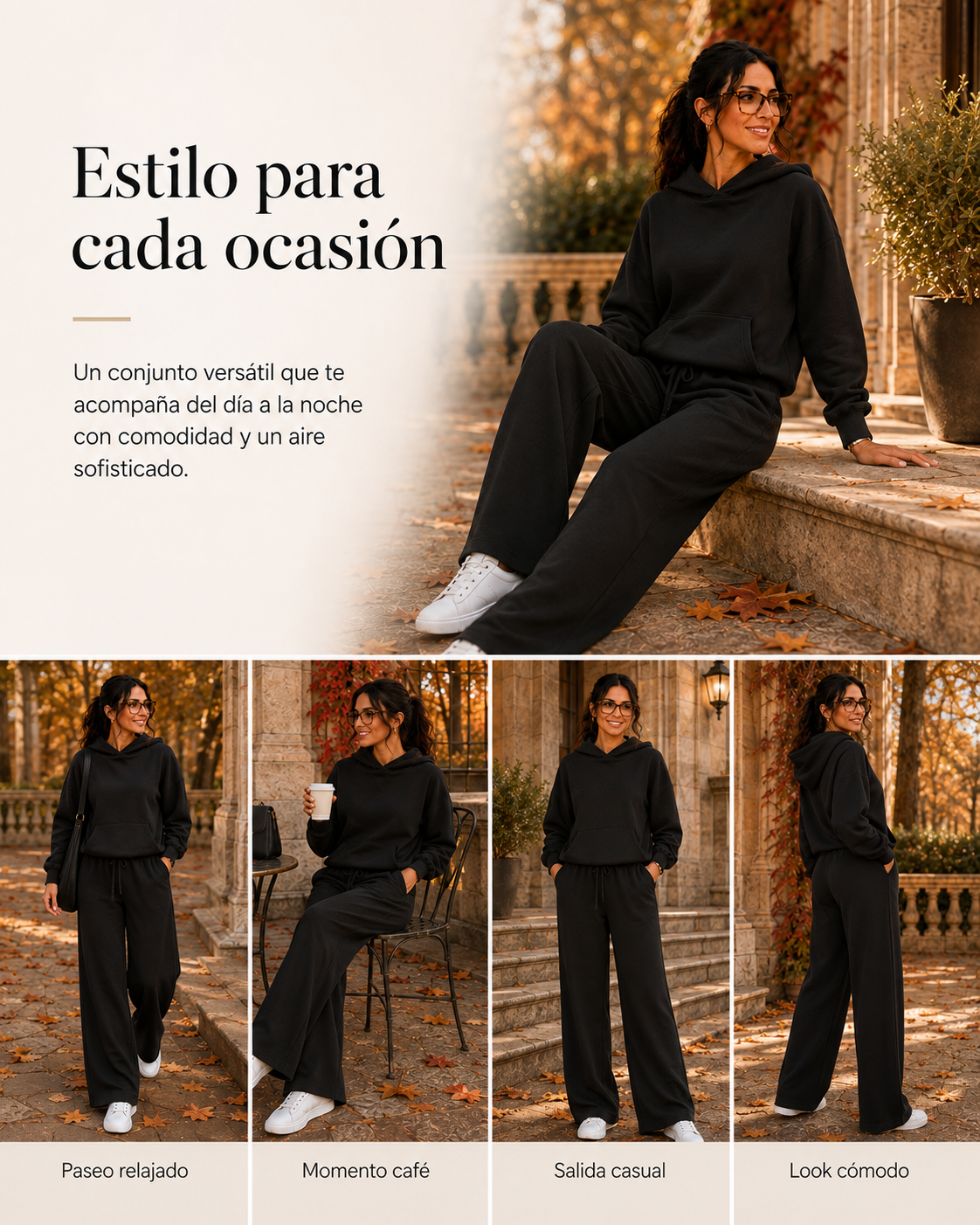 Nerea | Conjunto cómodo con sudadera y pantalón