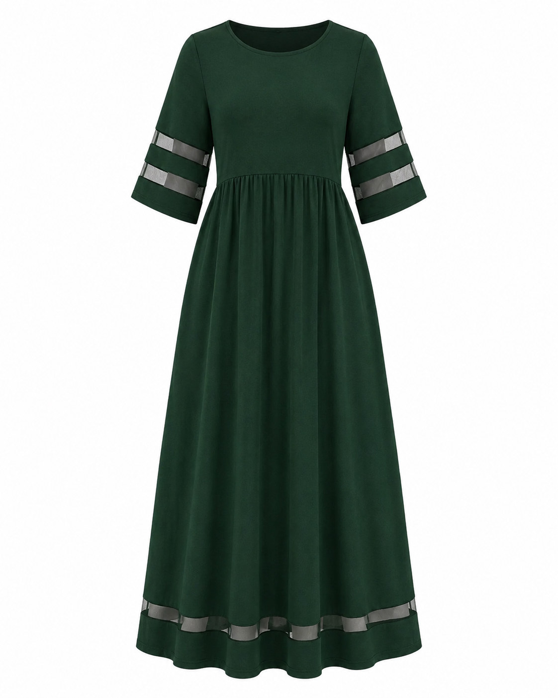 Aubrey-Vestido midi fluido que estiliza la figura