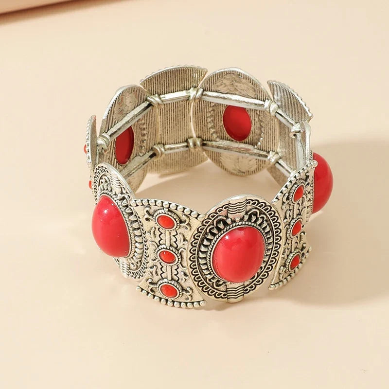 Arianna | Pulsera boho vintage con detalles turquesa