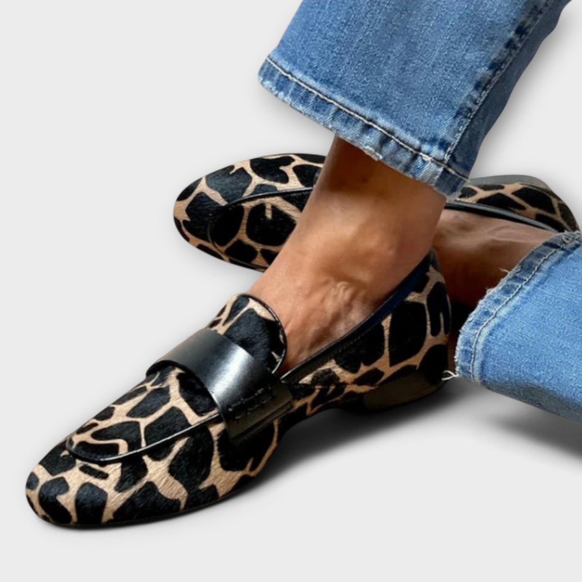 Sofia | Mocasines elegantes con estampado de leopardo