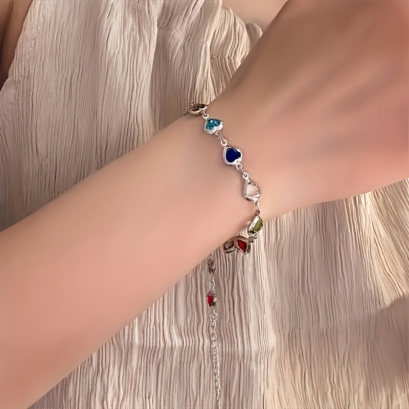 Marilou | Pulsera con corazones de colores