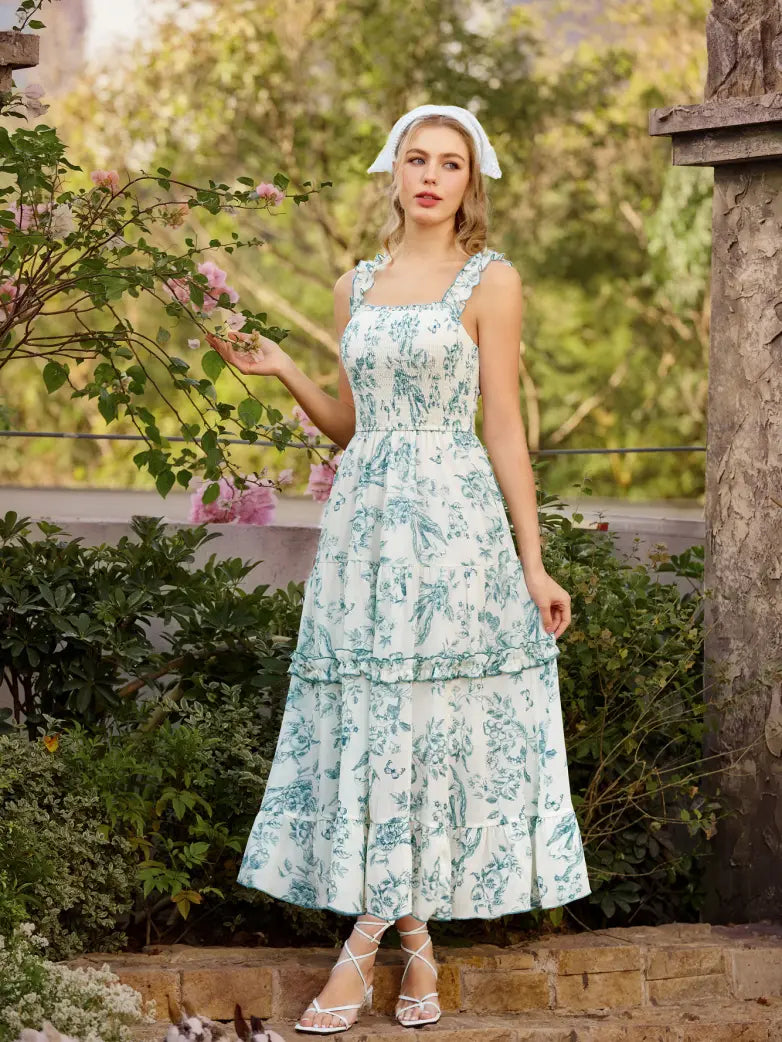 Spring Love Story Elastic Stretch Date Dress