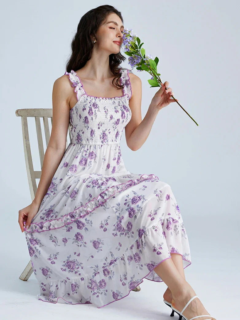 Women Spring Love Story Sundress with Pockets