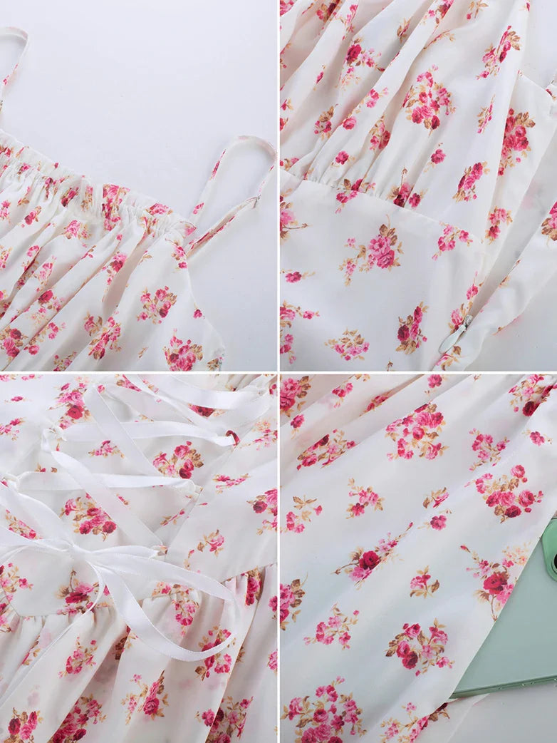 Spring Victorian Pastoral Milkmaid Pockets Dress