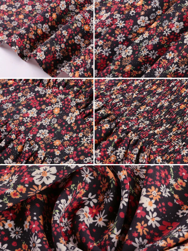 Sweetheart Floral Summer Wedding Pockets Dress