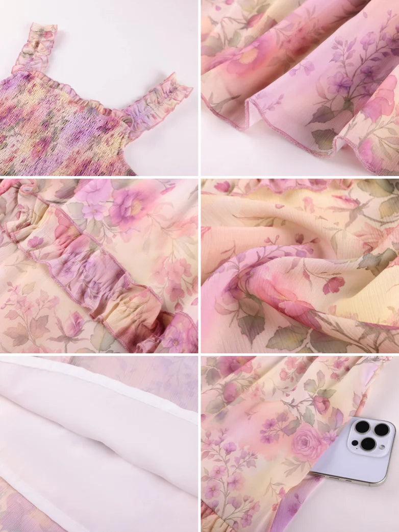 Women Spring Love Story Sundress with Pockets