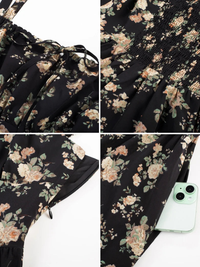 Hottest Floral Milkmaid Sundress with Pockets