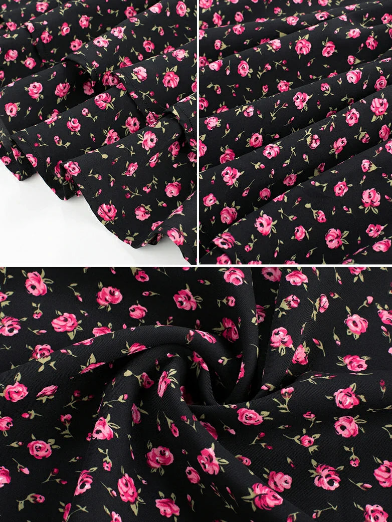 Spring Victorian Pastoral Milkmaid Pockets Dress