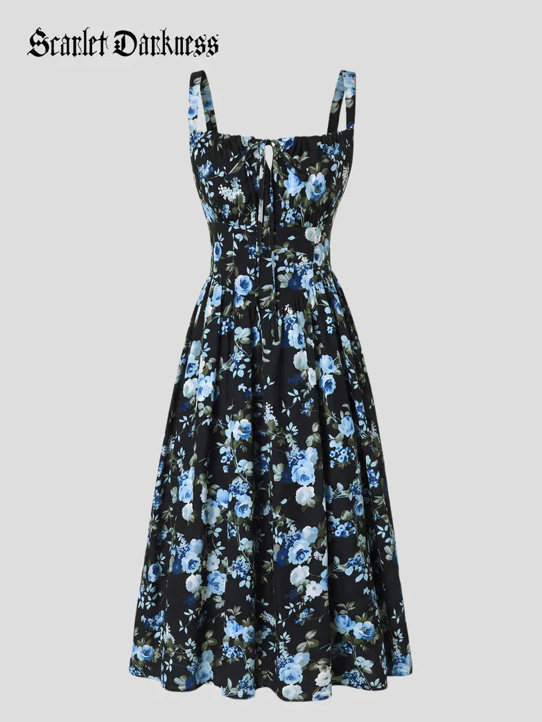 Hottest Floral Milkmaid Sundress with Pockets