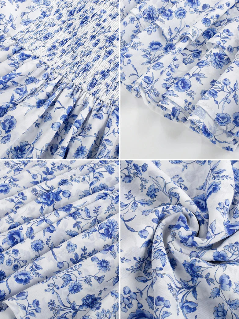 Spring Victorian Pastoral Milkmaid Pockets Dress