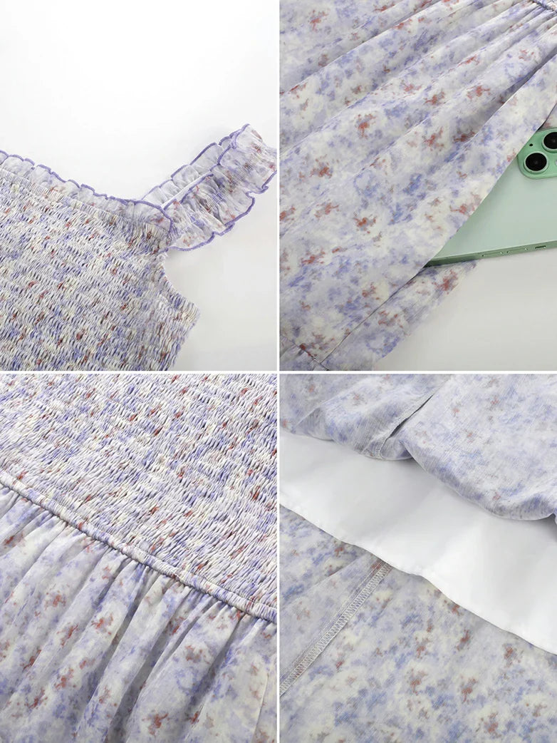 Women Spring Love Story Sundress with Pockets