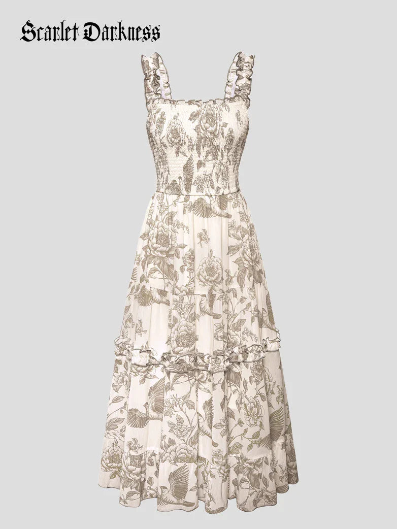 Spring Love Story Elastic Stretch Date Dress