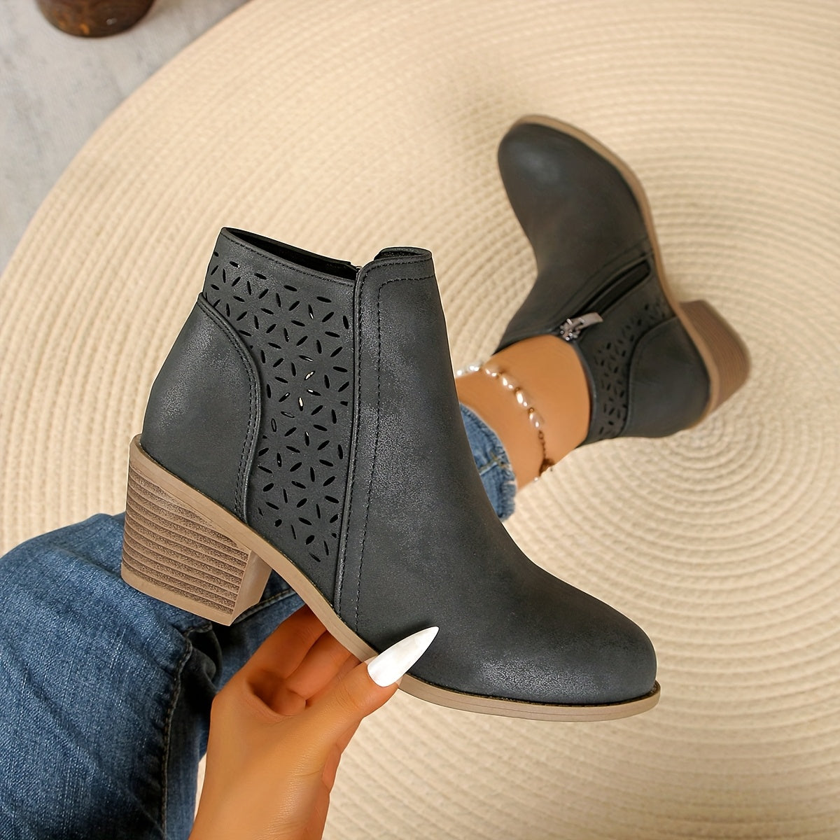 Leonia | Botines transpirables con cremallera lateral