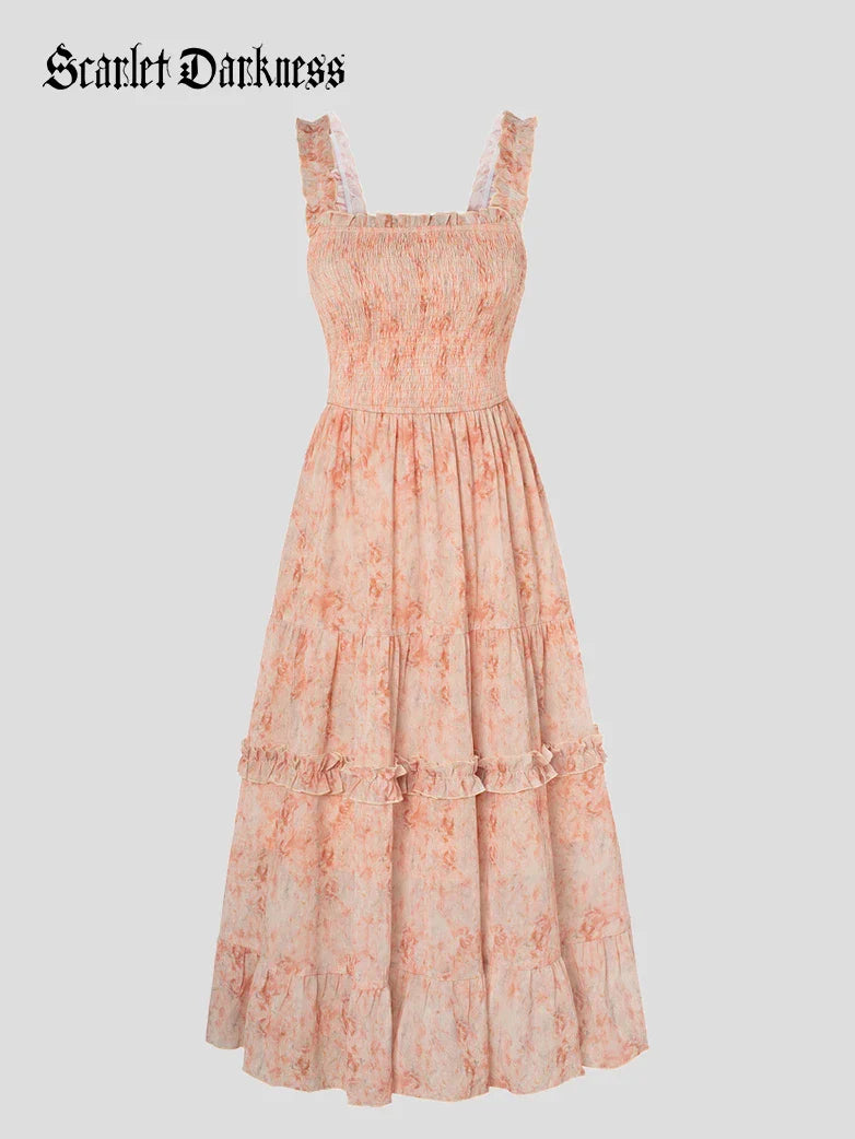 Spring Love Story Elastic Stretch Date Dress