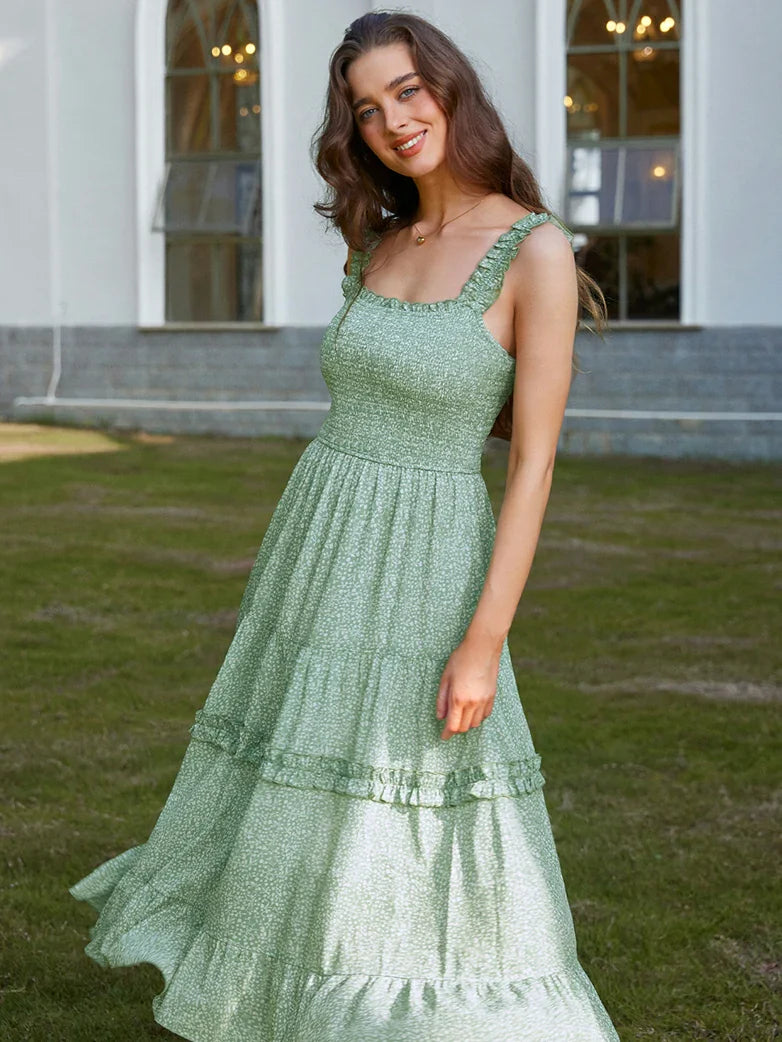 Spring Love Story Elastic Stretch Date Dress