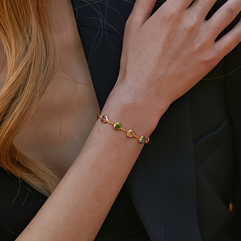 Marilou | Pulsera con corazones de colores