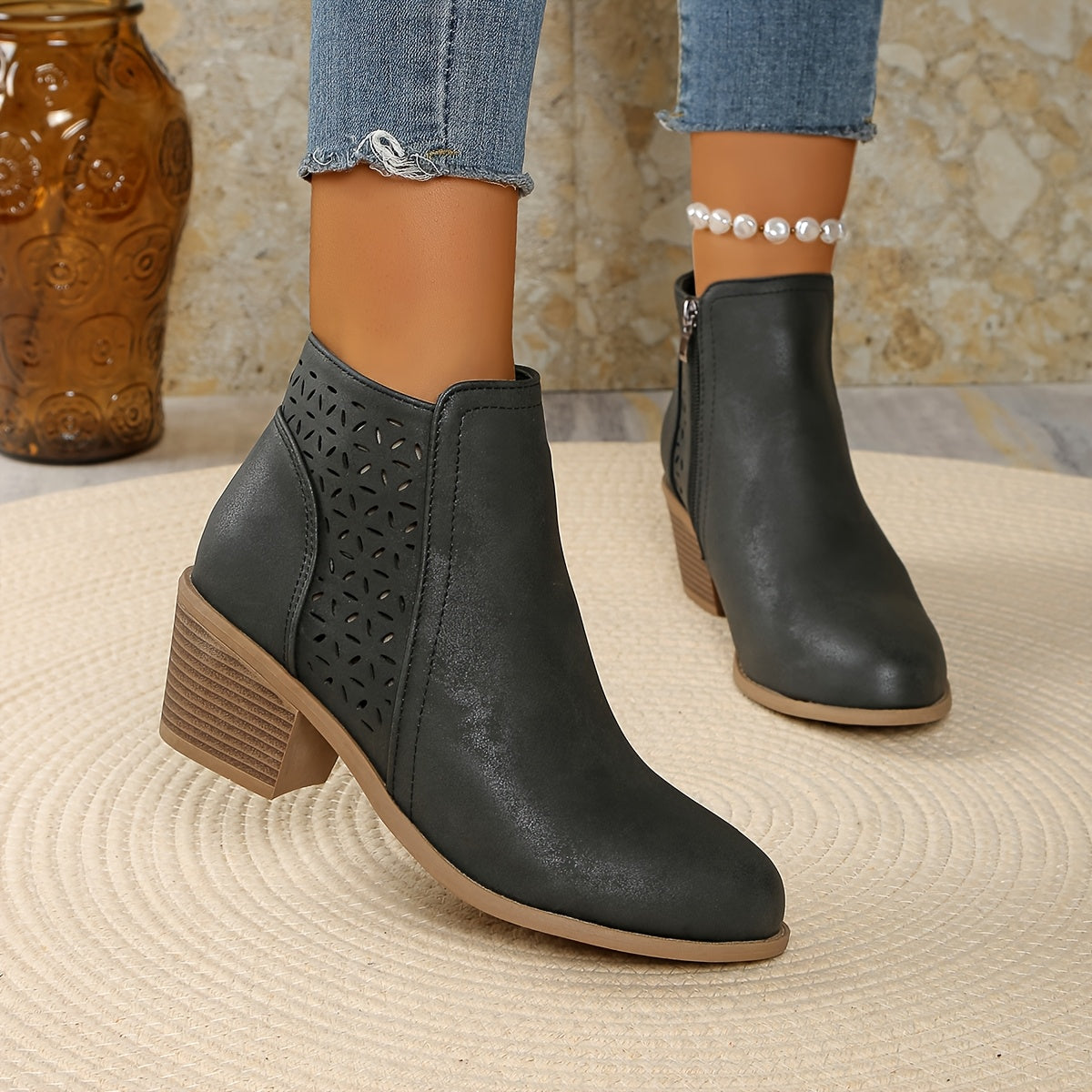 Leonia | Botines transpirables con cremallera lateral