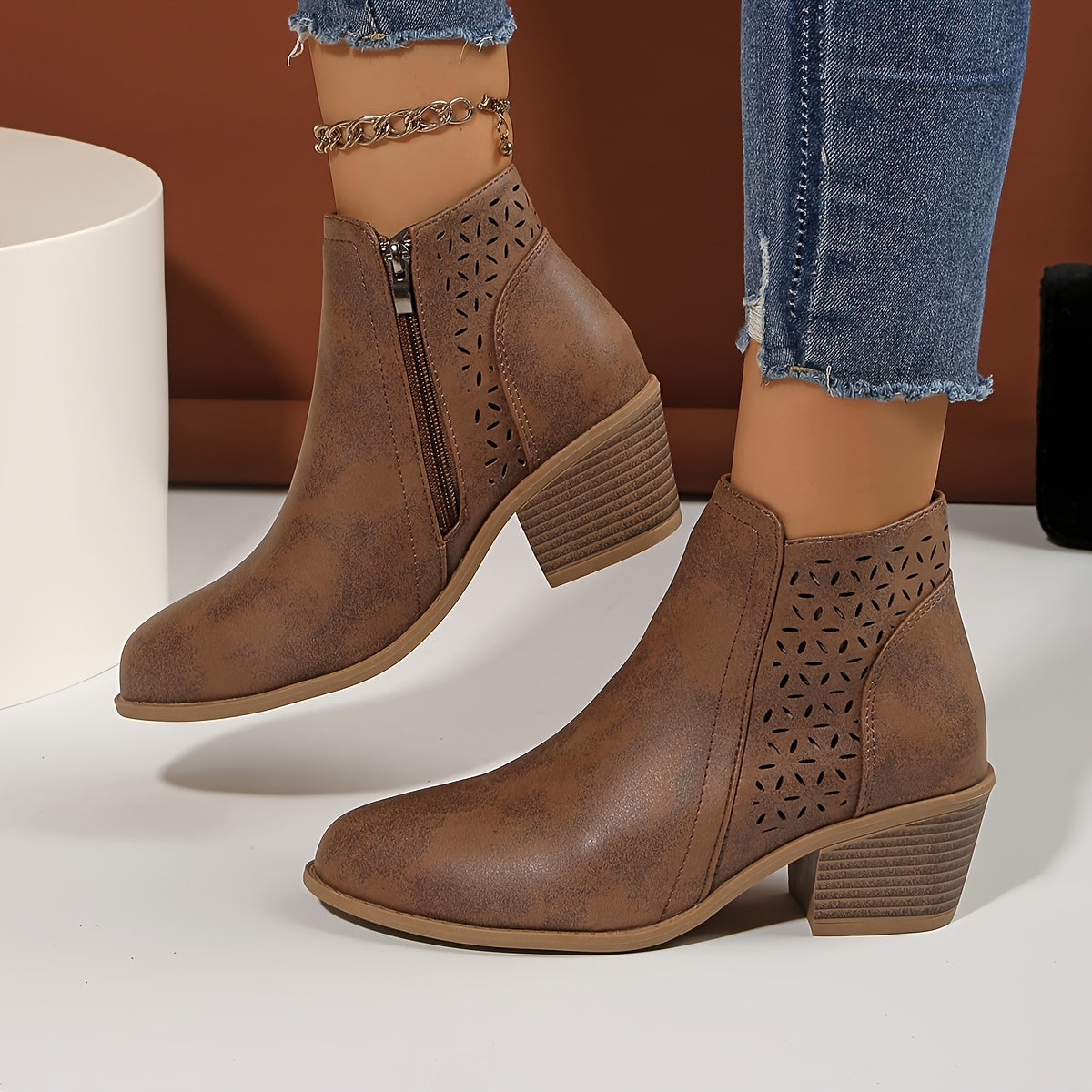 Leonia | Botines transpirables con cremallera lateral