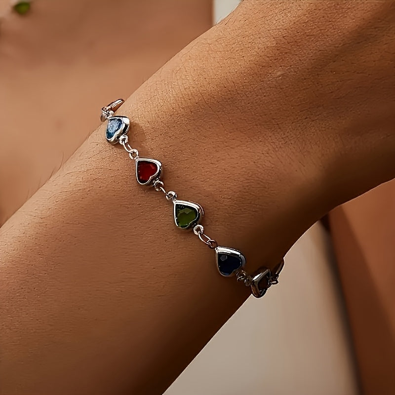 Marilou | Pulsera con corazones de colores