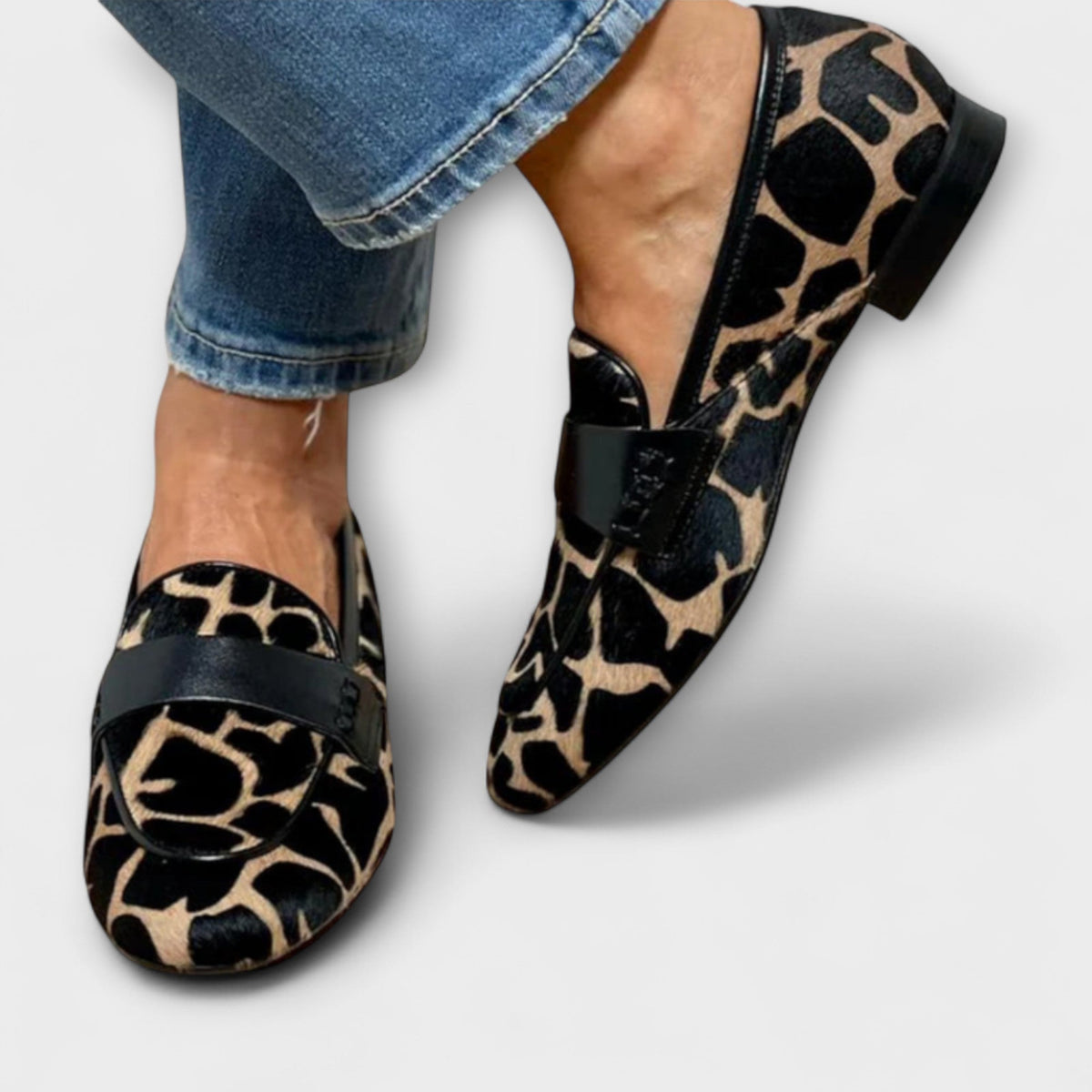 Sofia | Mocasines elegantes con estampado de leopardo