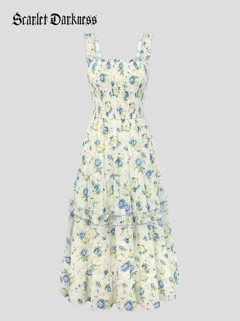 Spring Love Story Elastic Stretch Date Dress