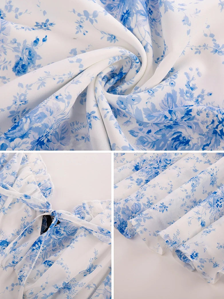 Sweetheart Floral Summer Wedding Pockets Dress