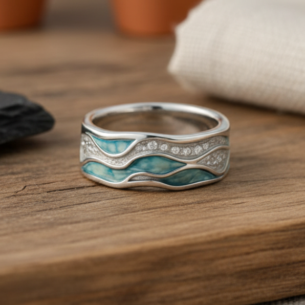 Mérovée | Anillo inspirado en el océano
