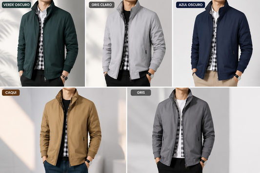 Gregorio-Chaqueta cortavientos elegante para hombre