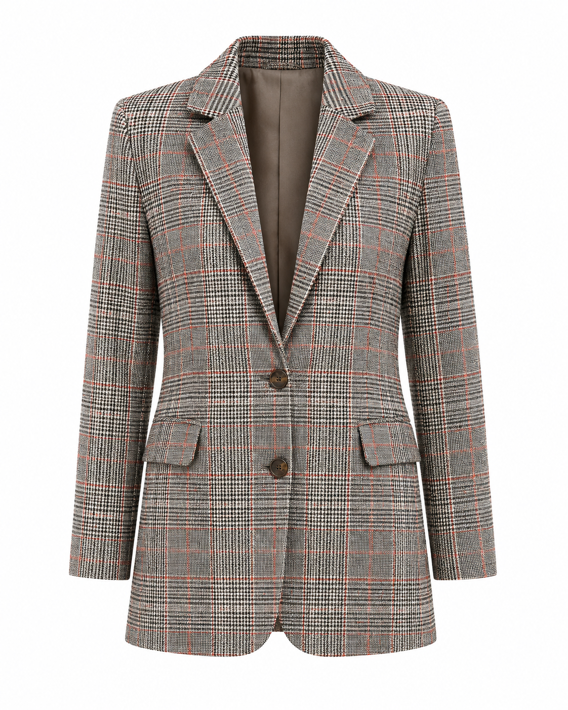 Elvira | Blazer de cuadros con solapa