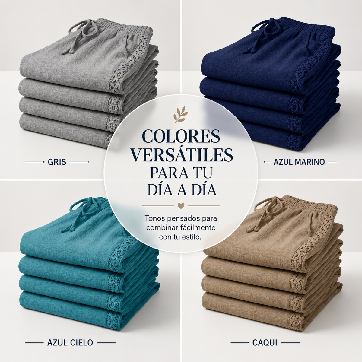 Elia | Pantalones boho de pierna recta