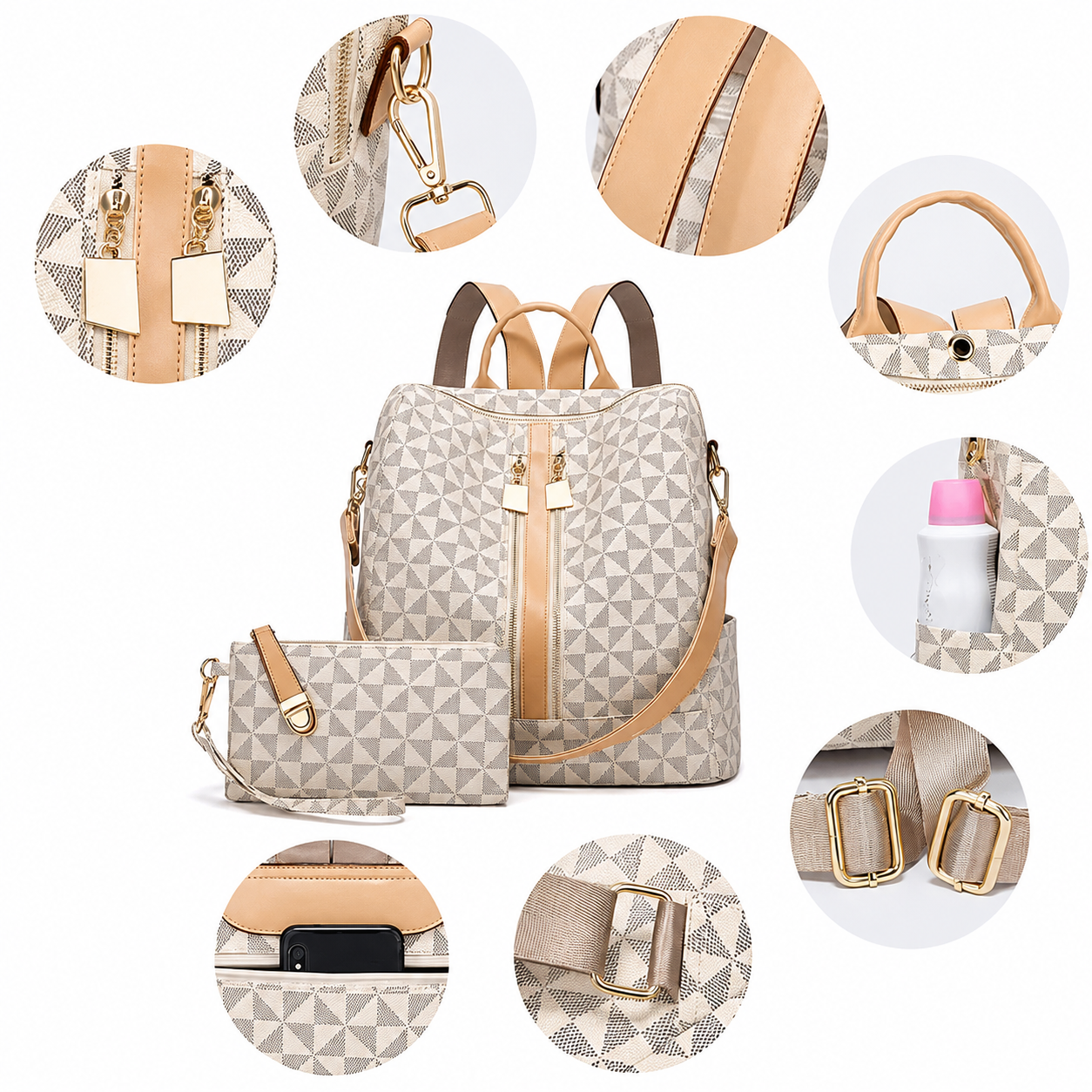 Esmeralda-Bolso bandolera de gran capacidad