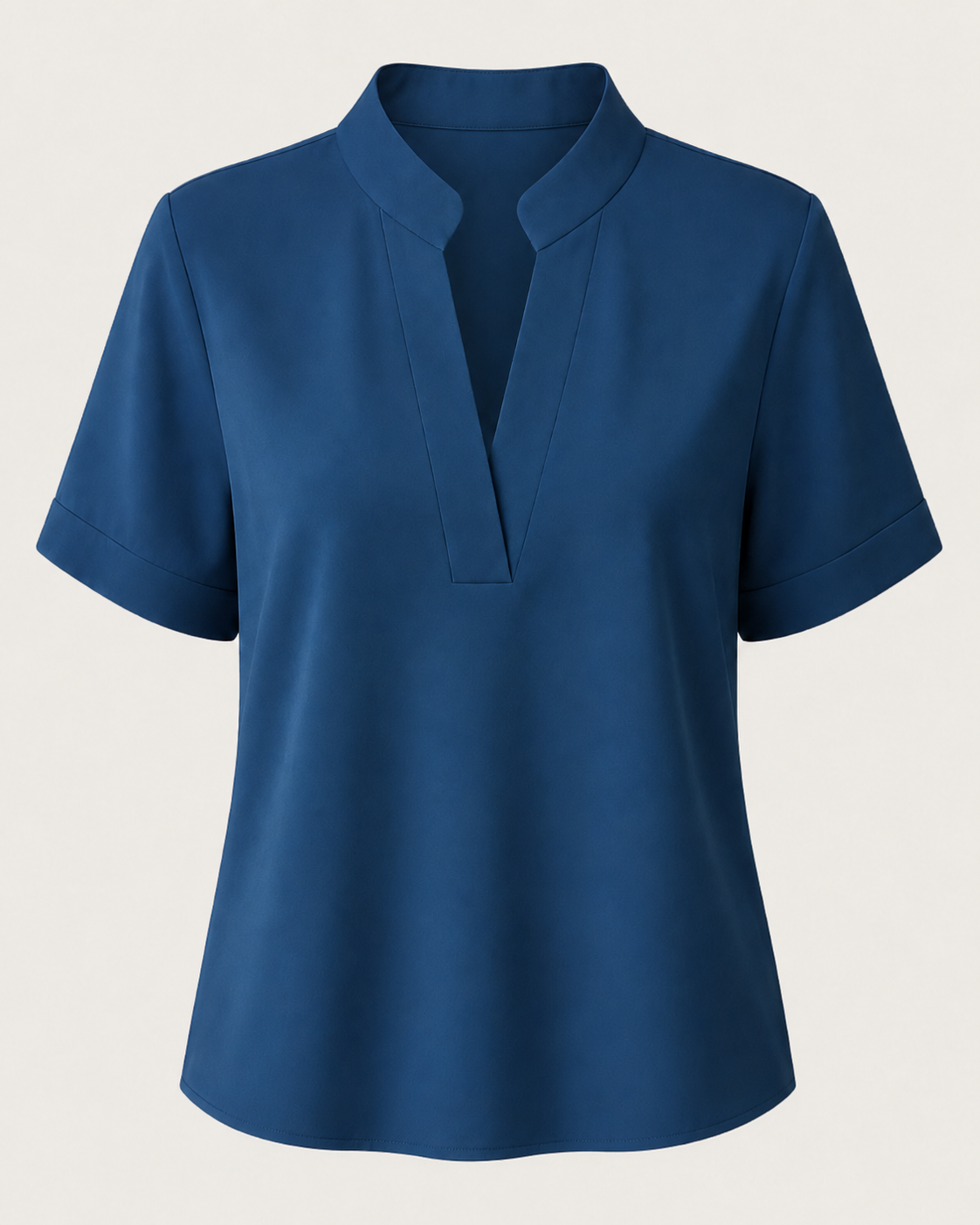 Claudia-Blusa elegante con cuello refinado