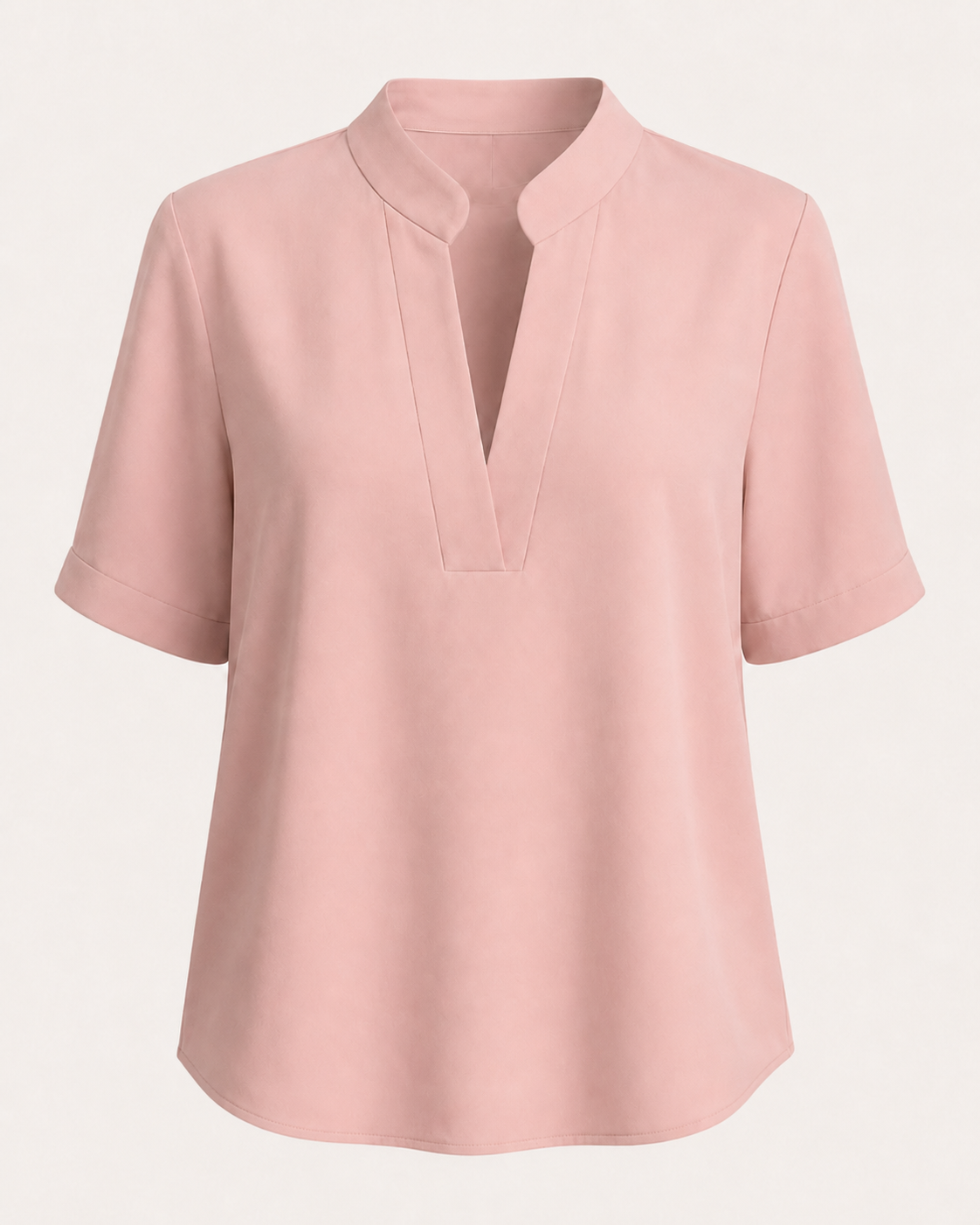 Claudia-Blusa elegante con cuello refinado