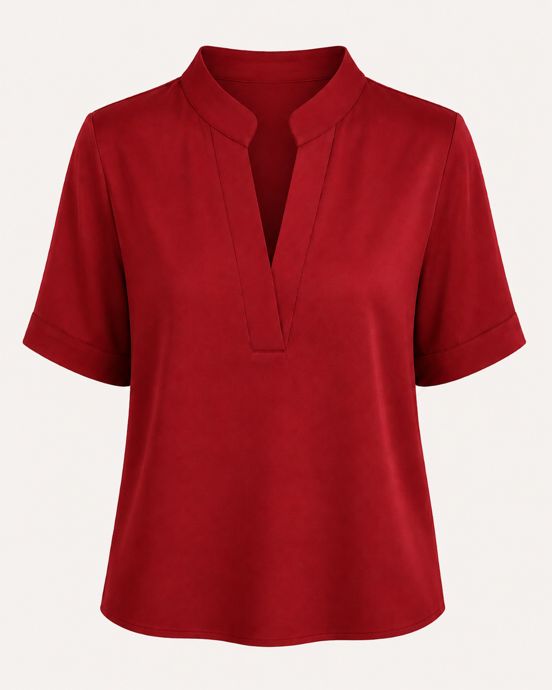 Claudia-Blusa elegante con cuello refinado