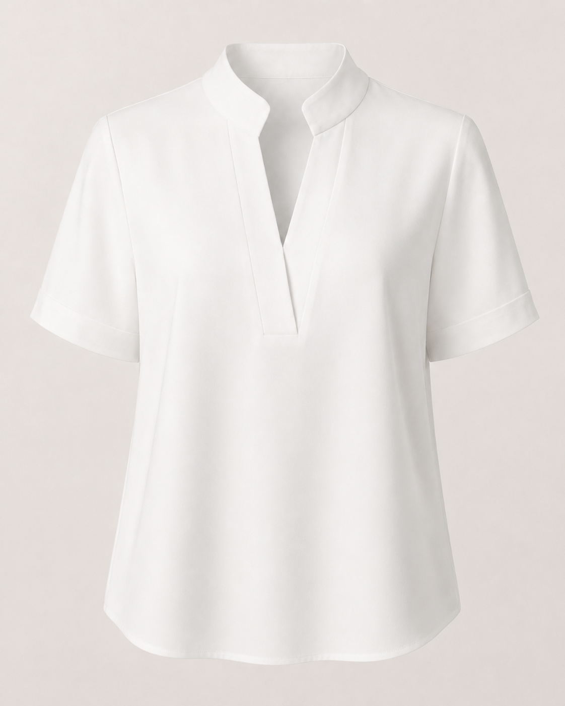Claudia-Blusa elegante con cuello refinado