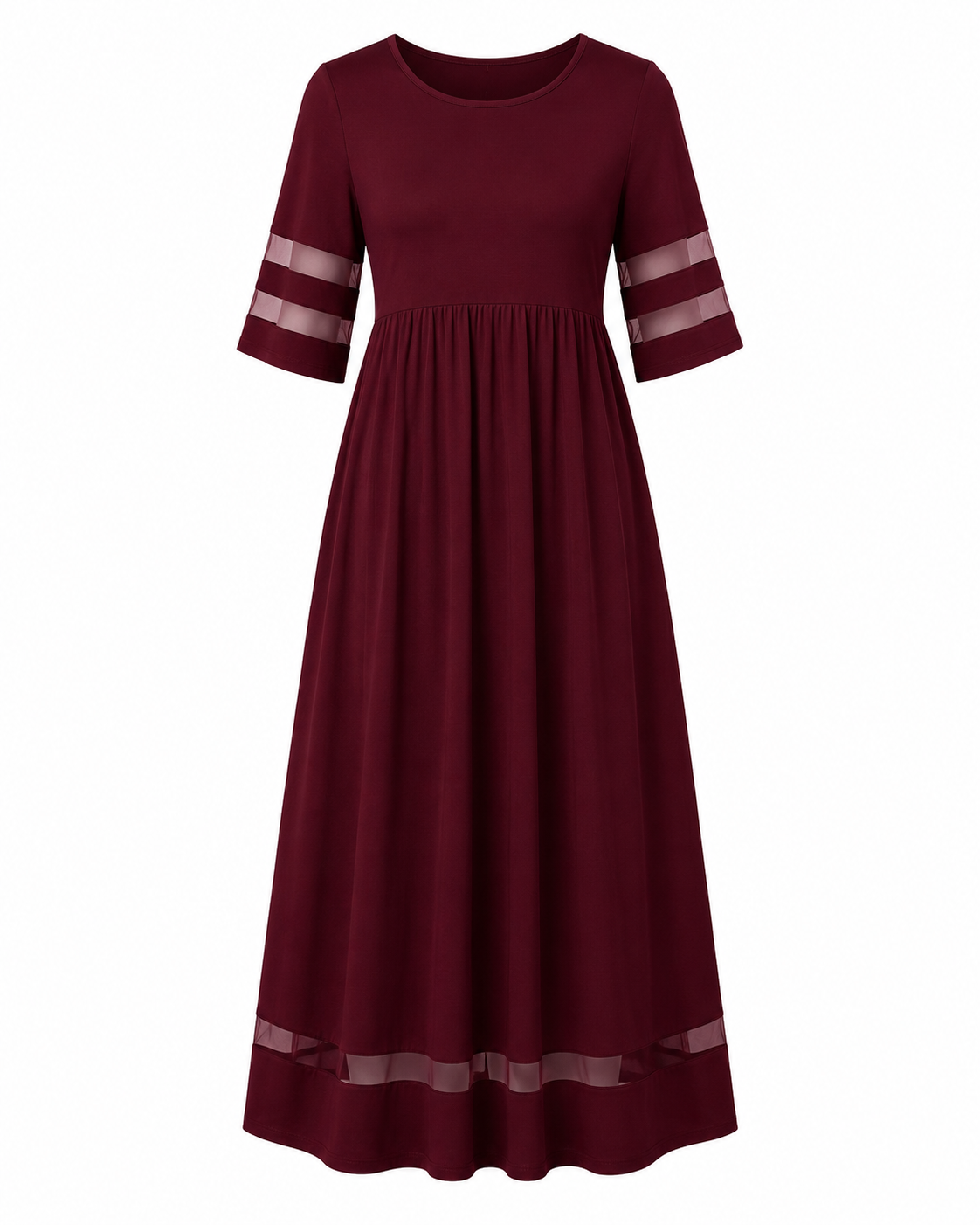 Aubrey-Vestido midi fluido que estiliza la figura
