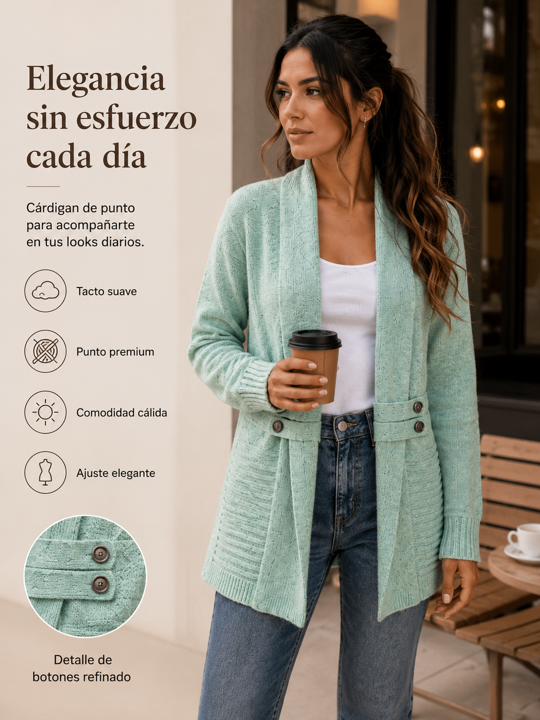Aurelia | Cárdigan de punto elegante