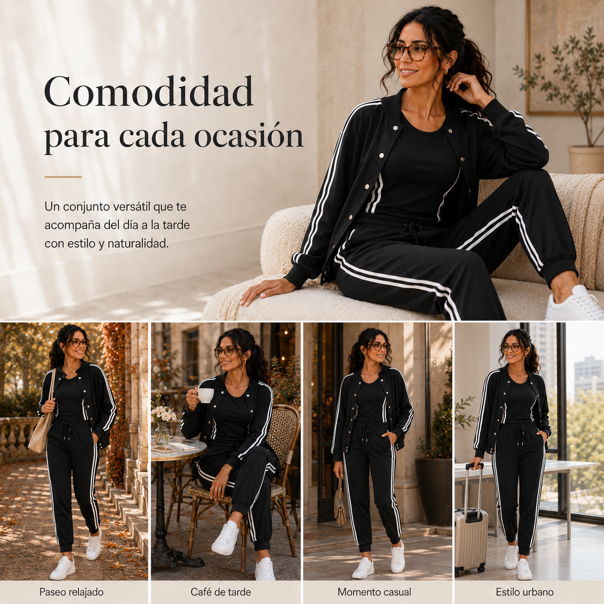 Vera | Conjunto deportivo de tres piezas