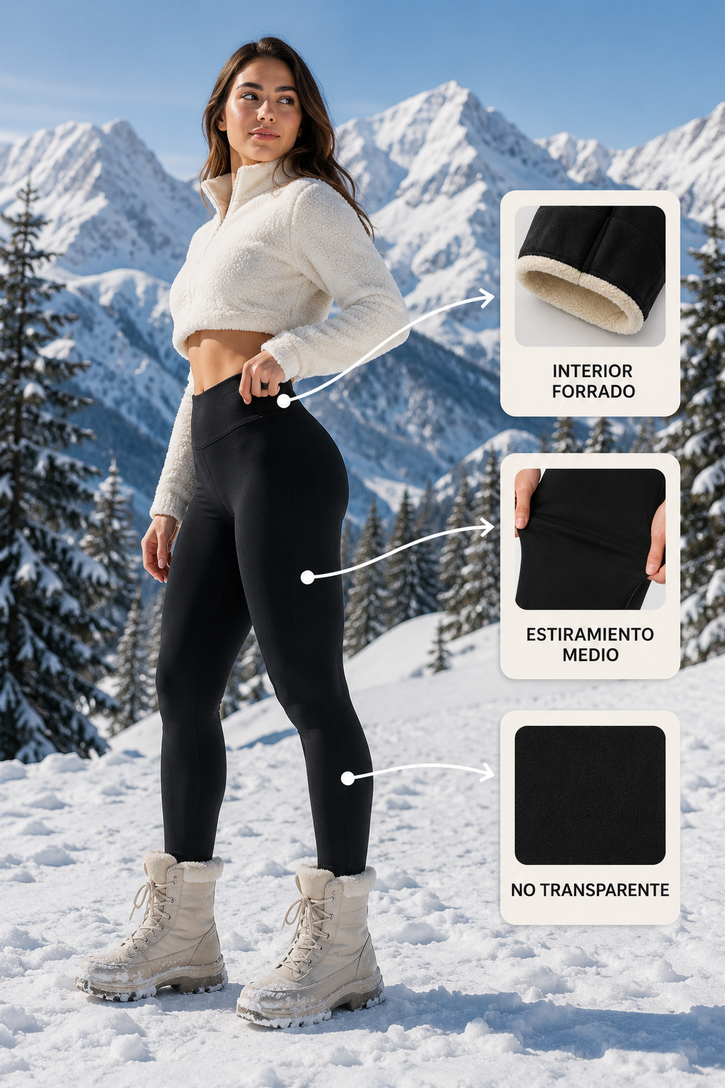 Mireya | Leggings térmicos con interior afelpado