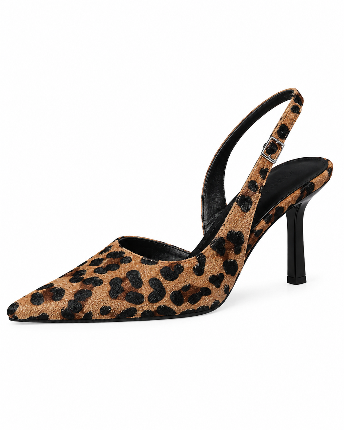 Dulce – Zapatos D’Orsay con tacón y estampado leopardo