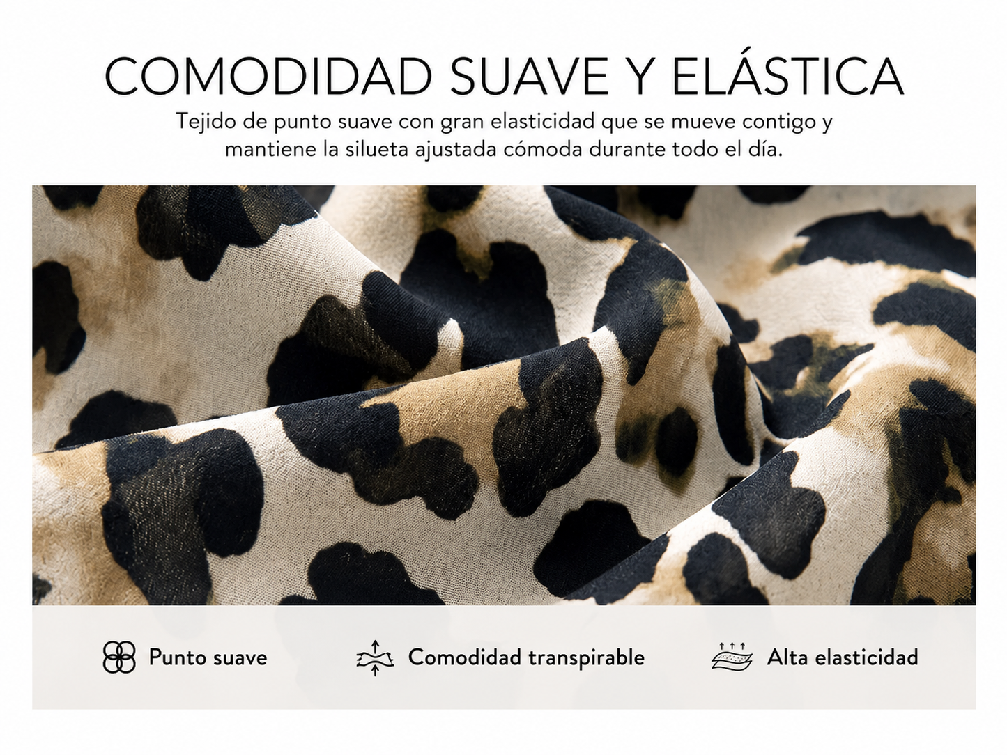 Alessia | Blusa cruzada con estampado de leopardo