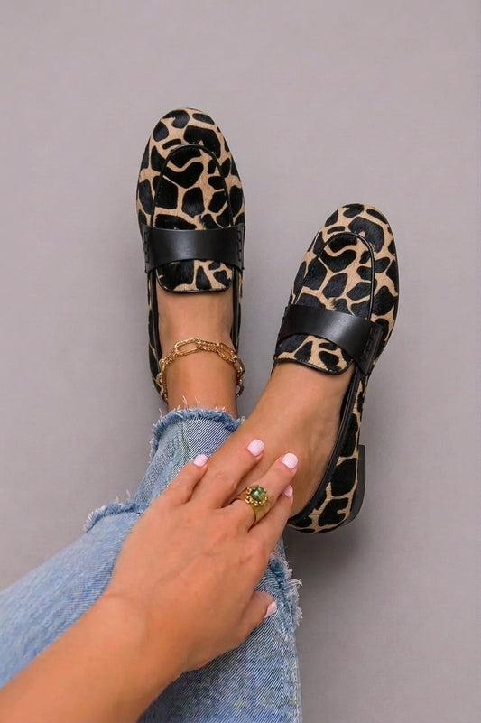 Sofia | Mocasines elegantes con estampado de leopardo