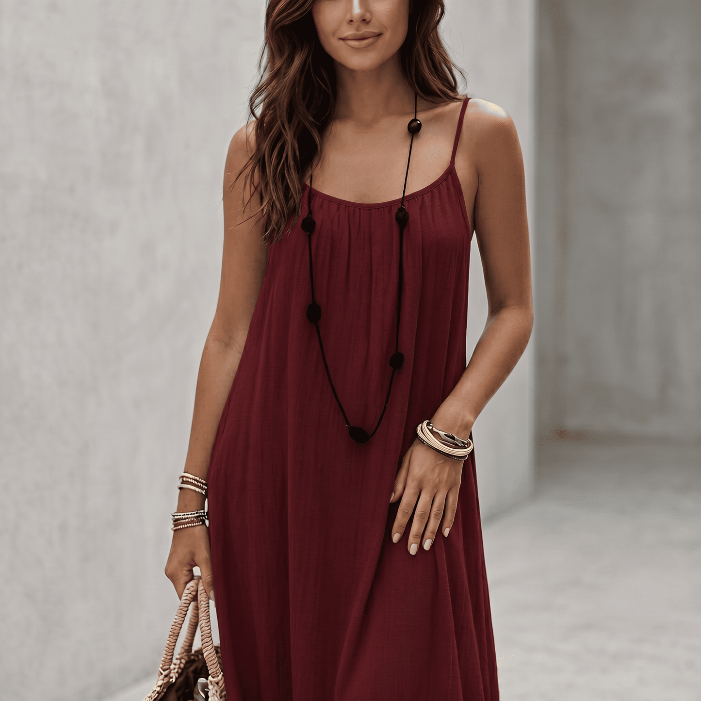 Alma | Vestido fluido de espalda abierta