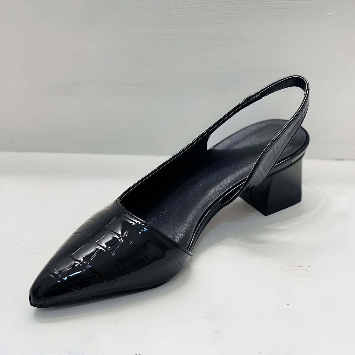 Elisa | Zapatos de salón con tacón y punta ancha