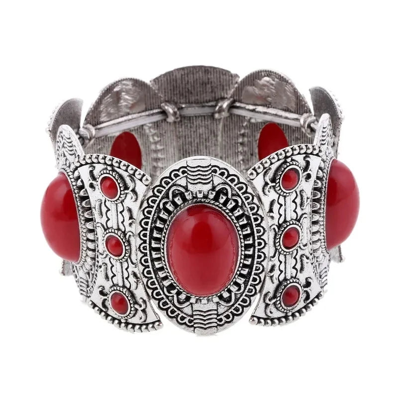 Arianna | Pulsera boho vintage con detalles turquesa