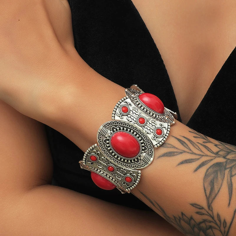 Arianna | Pulsera boho vintage con detalles turquesa