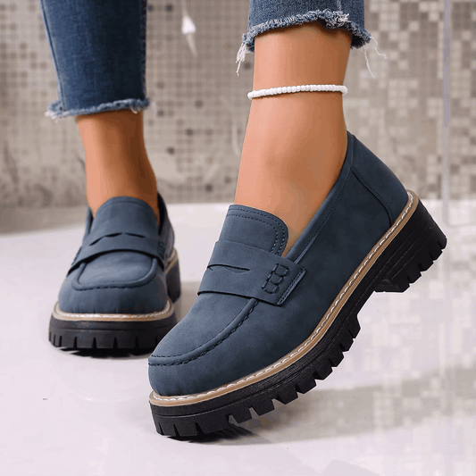 Elsa | Mocasines con plataforma estilo college