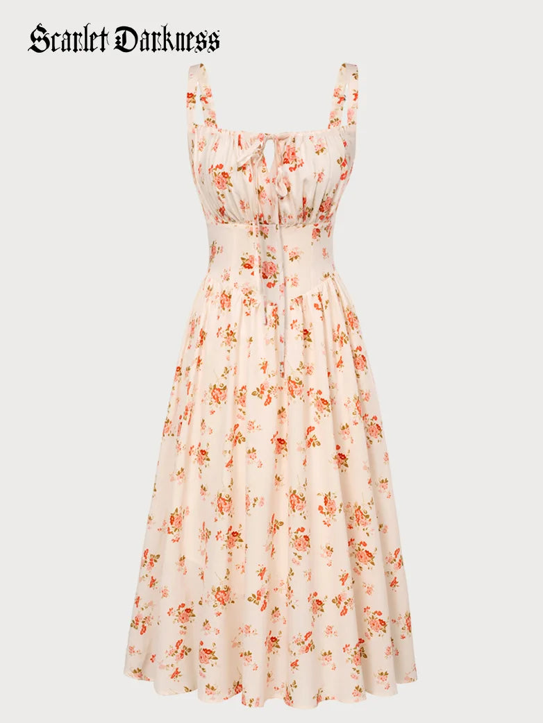 Hottest Floral Milkmaid Sundress with Pockets